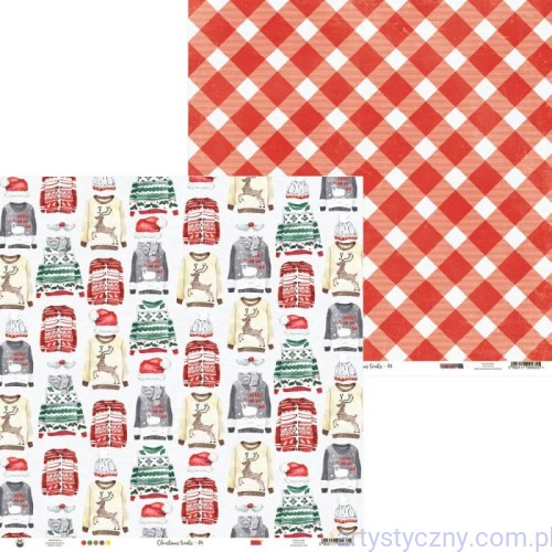 Papier do scrapbookingu P13 30x30cm - Christmas Treats 04 P13-CHT-04