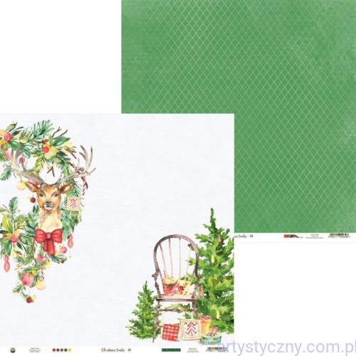 Papier do scrapbookingu P13 30x30cm - Christmas Treats 03 P13-CHT-03