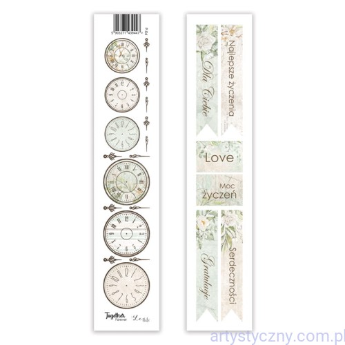 Zestaw - 3x Pasek papieru - polskie napisy okolicznościowe - Together Forever 04 - Lexi Design LX-21-49-P04