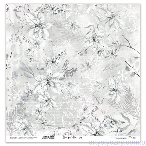 LX-22-61-00 Papier do scrapbookingu 30x30cm - New Year's Eve okładka - Lexi Design