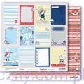 Zestaw papierów do scrapbookingu ScrapBerry's - Zoe and Ziggy's Sailing Adventures 30x30cm  SCB220609900BX