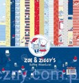 Zestaw papierów do scrapbookingu ScrapBerry's - Zoe and Ziggy's Sailing Adventures 30x30cm  SCB220609900BX