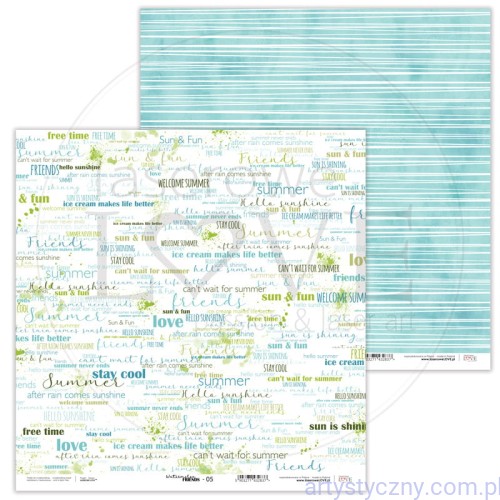 Papier do scrapbookingu 30x30cm - Watermelon Friends 05 - Laserowe LOVE