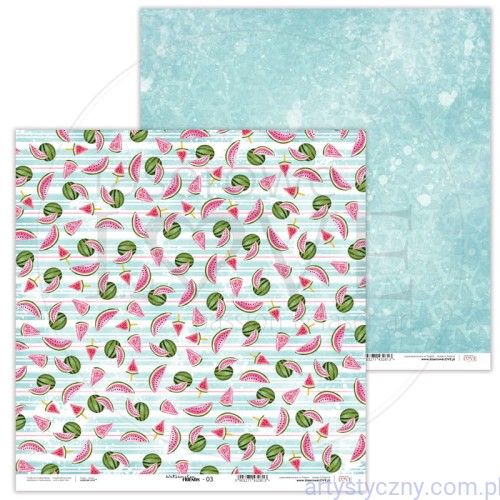 Papier do scrapbookingu 30x30cm - Watermelon Friends 03 - Laserowe LOVE