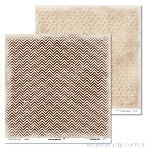 Papier do scrapbookingu 30x30cm - Nautical Holidays 05 - Laserowe LOVE LAP17K05-05
