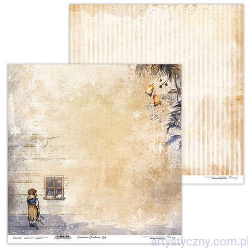 Papier do scrapbookingu 30x30cm - Cinnamon Christmas 04 - Lexi Design  LX-20-K35-04