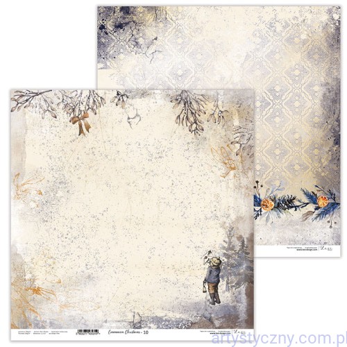 Papier do scrapbookingu 30x30cm - Cinnamon Christmas 10 - Lexi Design  LX-20-K35-10