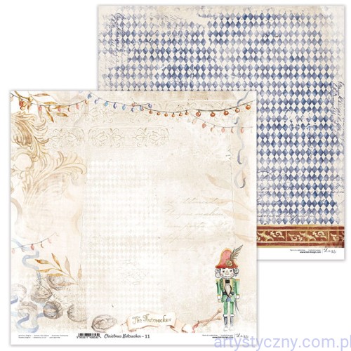 Papier do scrapbookingu 30x30cm - Christmas Nutcracker 11 - Lexi Design LX-21-46-11