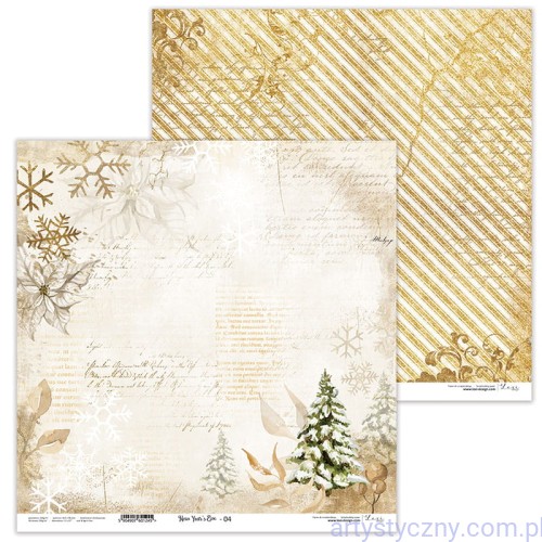 LX-22-61-04 Papier do scrapbookingu 30x30cm - New Year's Eve 04 - Lexi Design