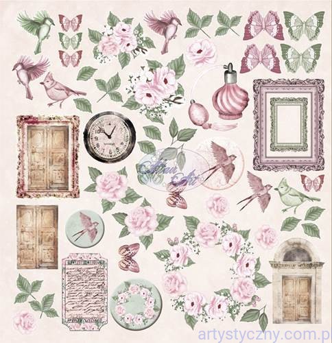 Papier do scrapbookingu 30x30cm - Rose Garden  - Altair Art -  okładka