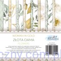 Zestaw - 12 wianków Złota Dama - elementy do wycięcia - Paper Heaven - listki gałązki wianki