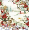 Papier do scrapbookingu Mintay 30x30cm - White Christmas 01
