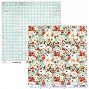 Papier do scrapbookingu Mintay 30x30cm - White Christmas 05