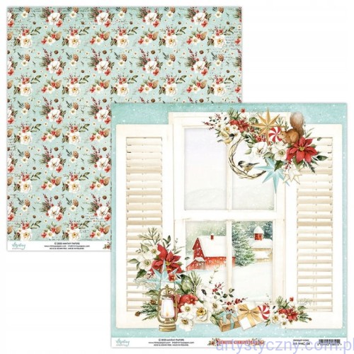 Papier do scrapbookingu Mintay 30x30cm - White Christmas 04
