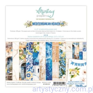 Zestaw papierów do scrapbookingu Mintay - Mediterranean Heaven - 15x15cm