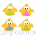 Naklejki 3D z Pianki - Kurczaki Kurczaczki- 12 szt