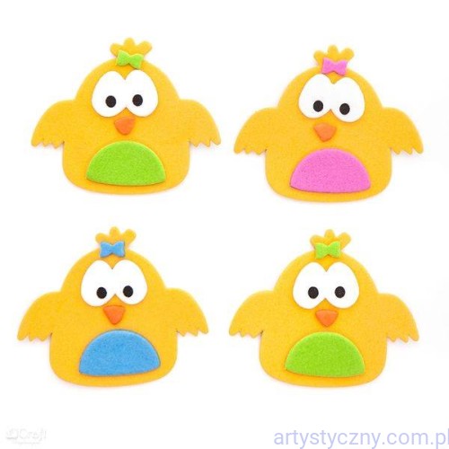 Naklejki 3D z Pianki - Kurczaki Kurczaczki- 12 szt