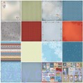 Zestaw papierów do scrapbookingu - Once Upon a Winter, 9 ark, 30x30сm SCB220605600B