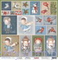 Zestaw papierów do scrapbookingu - Once Upon a Winter, 9 ark, 30x30сm SCB220605600B