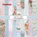 Zestaw papierów do scrapbookingu ScrapBerry - Butterflies - 15x15cm