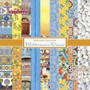 Zestaw papierów do scrapbookingu - Mediterranean Dreams - 15x15cm 