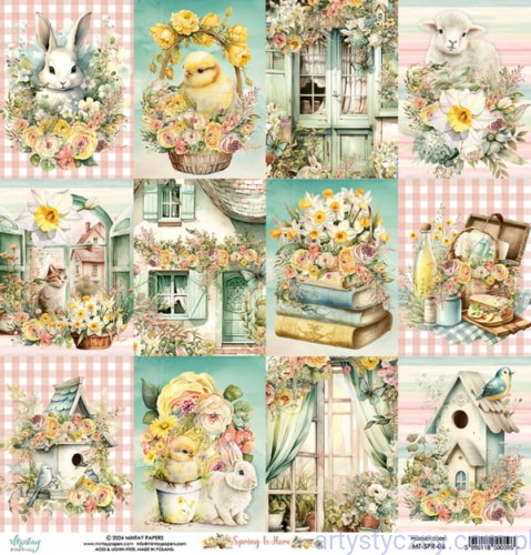 Papier do scrapbookingu Mintay 30x30cm - Spring is Here MT-SPR-06