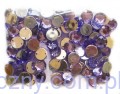 Dżety kamienie cyrkonie kryształki do przyszycia 10mm - 100 szt - Fioletowe