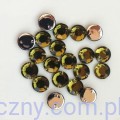 Dżety kamienie cyrkonie kryształki do przyszycia 10mm - 20 szt - Zielone Zgniła Zieleń