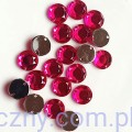 Dżety kamienie cyrkonie kryształki do przyszycia 10mm - 20 szt - Różowe Ciemne