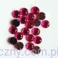 Dżety kamienie cyrkonie kryształki do przyszycia 10mm - 20 szt - Różowe Ciemne