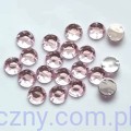 Dżety kamienie cyrkonie kryształki do przyszycia 10mm - 20 szt - Różowe Jasne