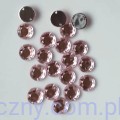 Dżety kamienie cyrkonie kryształki do przyszycia 10mm - 100 szt - Różowe Jasne