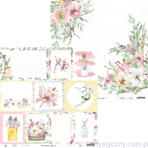 Papier Dwustronny P13 30x30cm - The Four Seasons - Spring 05