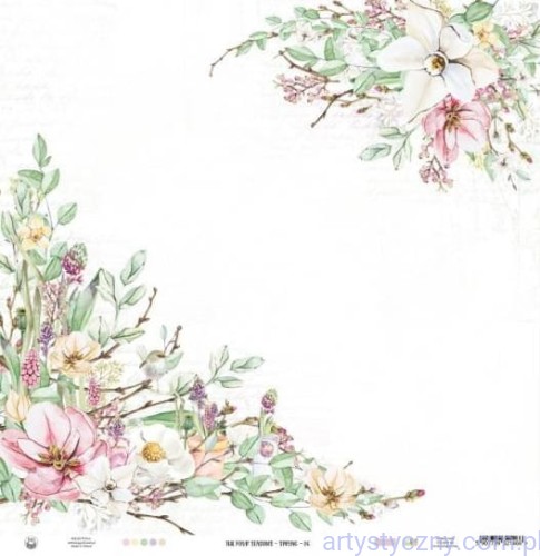 Papier Dwustronny P13 30x30cm - The Four Seasons - Spring 06