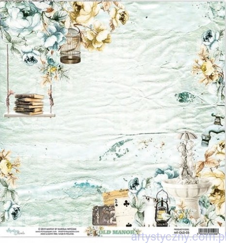 Papier do scrapbookingu Mintay 30x30cm - Old Manor 03