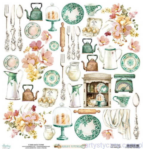 Papier do scrapbookingu Mintay - Nana's Kitchen - dodatki do wycięcia MT-NAN-09
