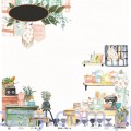 Papier do scrapbookingu P13 30x30cm pastelowa krata - Around the Table 04