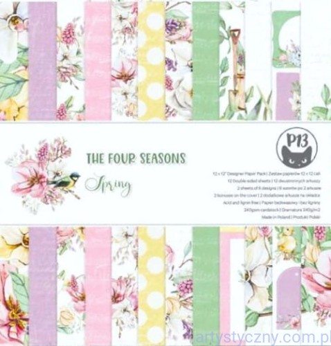 Zestaw papierów do scrapbookingu P13 30x30cm , The Four Seasons - Spring - 6ark