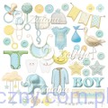 Zestaw papierów do scrapbookingu 30x30cm - Zulana Creations - Cute Baby Boy