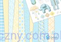 Zestaw papierów do scrapbookingu 30x30cm - Zulana Creations - Cute Baby Boy
