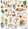 Papier do scrapbookingu Mintay z elementami do wycięcia - Botany  MT-BOT-09