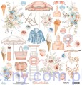 Papier do scrapbookingu Mintay z elementami do wycięcia - Sunset Beach MT-SBC-09