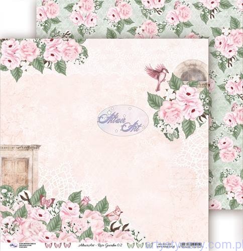 Papier do scrapbookingu AltairArt 30x30cm - Rose Garden ALT-RG-102