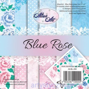 Zestaw papierów do scrapbookingu AltairArt Blue Rose 15x15cm