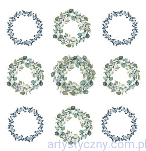 W głębi lasu - papier do scrapbookingu Wianki do wycięcia 30x30cm - okładka