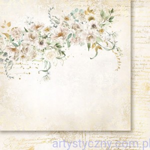 Papier do scrapbookingu Złota Dama 02 - Paper Heaven - 30x30cm