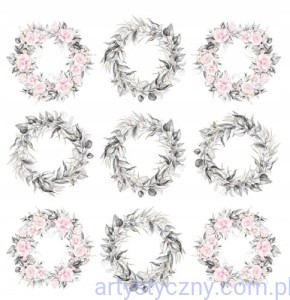 Pierścień i Róża - Arkusz Wianki do wycięcia 30x30cm - okładka