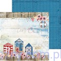 CC-C47-SG-07 Zestaw papierów do scrapbookingu Craft o'Clock - Seaside Greetings - 6ark - 20x20cm