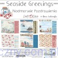CC-C47-SG-07 Zestaw papierów do scrapbookingu Craft o'Clock - Seaside Greetings - 6ark - 20x20cm