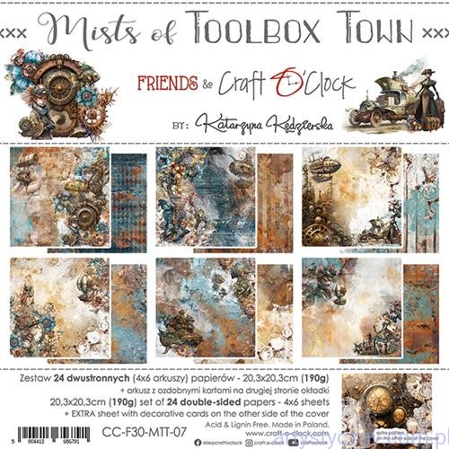 Zestaw papierów do scrapbookingu Craft o'Clock - Mists Of Toolbox Town - 6ark - 20x20cm CC-F30-MTT-07